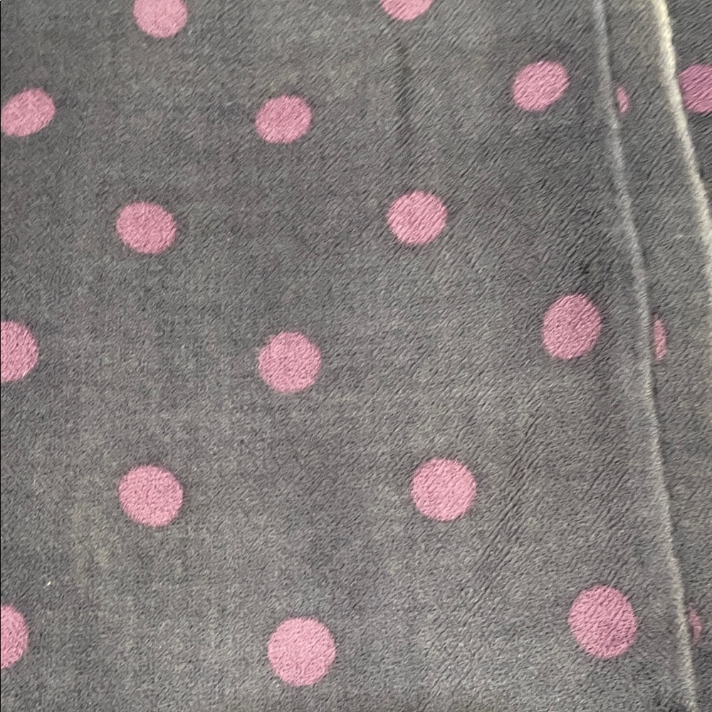 100% Wool Polka Dot Women's Scarf - Dark Blue and Purple - 28”x75” - Picture 5 of 10